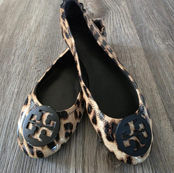 Tory Burch Women's Leopard Print Ballet Flats Size 9M - Picture 8 of 10